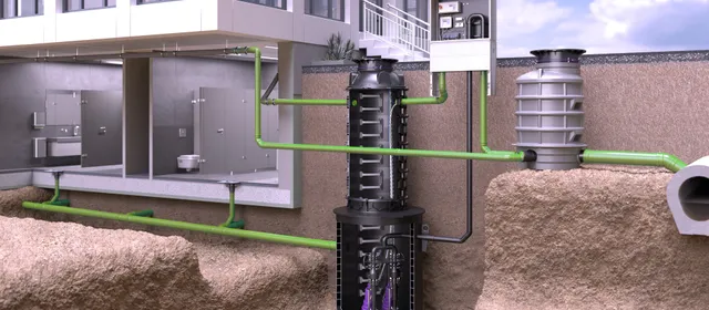 Picture shows areas of application for plastic water management products
