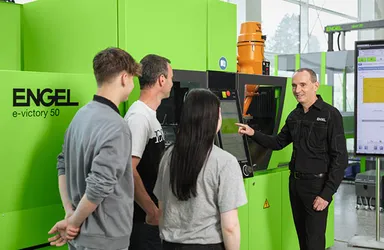 Picture shows training at ENGEL