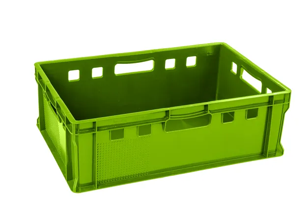 Picture shows stackable logistics boxes