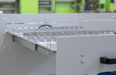 Image shows sliding table from ENGEL