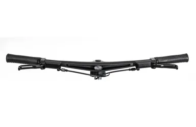 Picture shows plastic handlebars