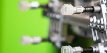 Picture shows vacuum suction cups for removing components from the injection mould