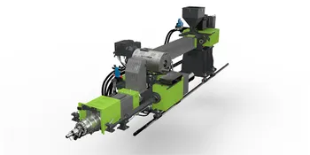 Picture shows injection unit for the ENGEL 2-step process