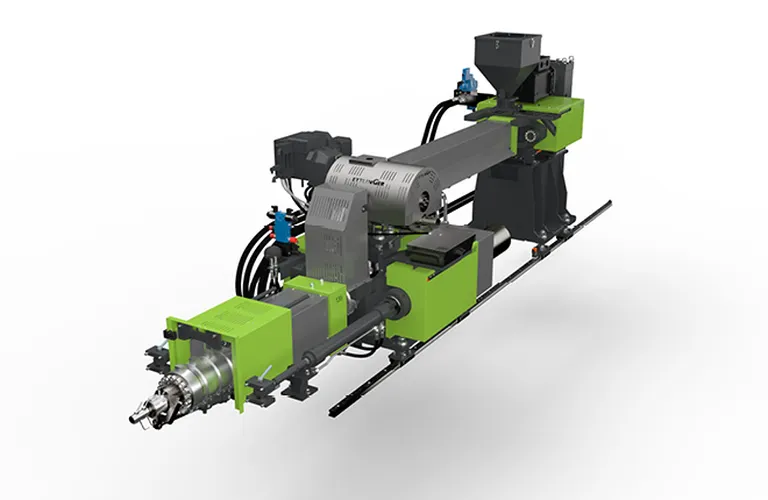 Picture shows two-stage process with filter from ENGEL
