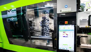 Image shows ENGEL CC300 injection molding machine control unit