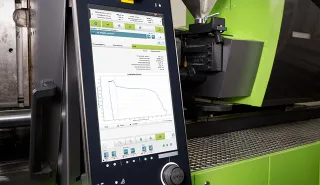 Image shows ENGEL CC300 injection molding machine control unit