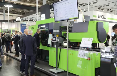 Picture shows trade fair exhibit from ENGEL