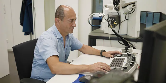 Picture shows developer for plasticising components at ENGEL