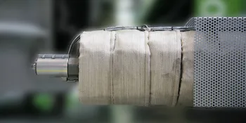 Picture shows heating tape insulation