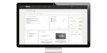 Picture shows e-connect customer portal from ENGEL