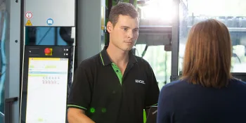 Picture shows ENGEL service technicians