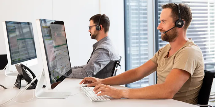 Picture shows ENGEL service staff