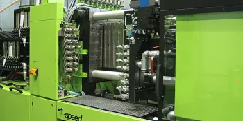 Picture shows modular retrofit machine solution from ENGEL
