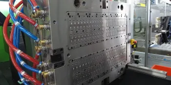 Picture shows injection moulding tool