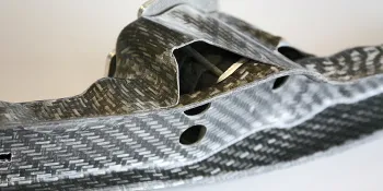 Picture shows lightweight component made of composites