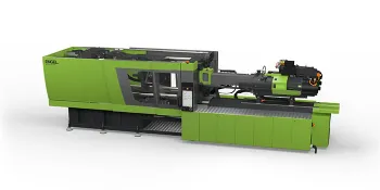 Picture shows all-electric injection moulding machine from ENGEL