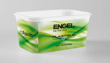 Picture shows plastic margarine tub