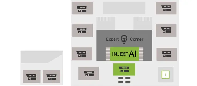 Picture shows overview of ENGEL's booth at K 2025