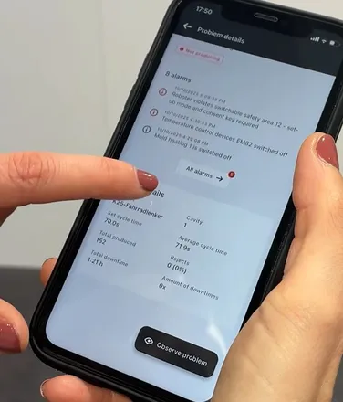 Video zeigt Demonstration der e-connect App Funktionalitäten