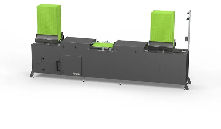 Bild zeigt zweiseitigen Tray Server von ENGEL