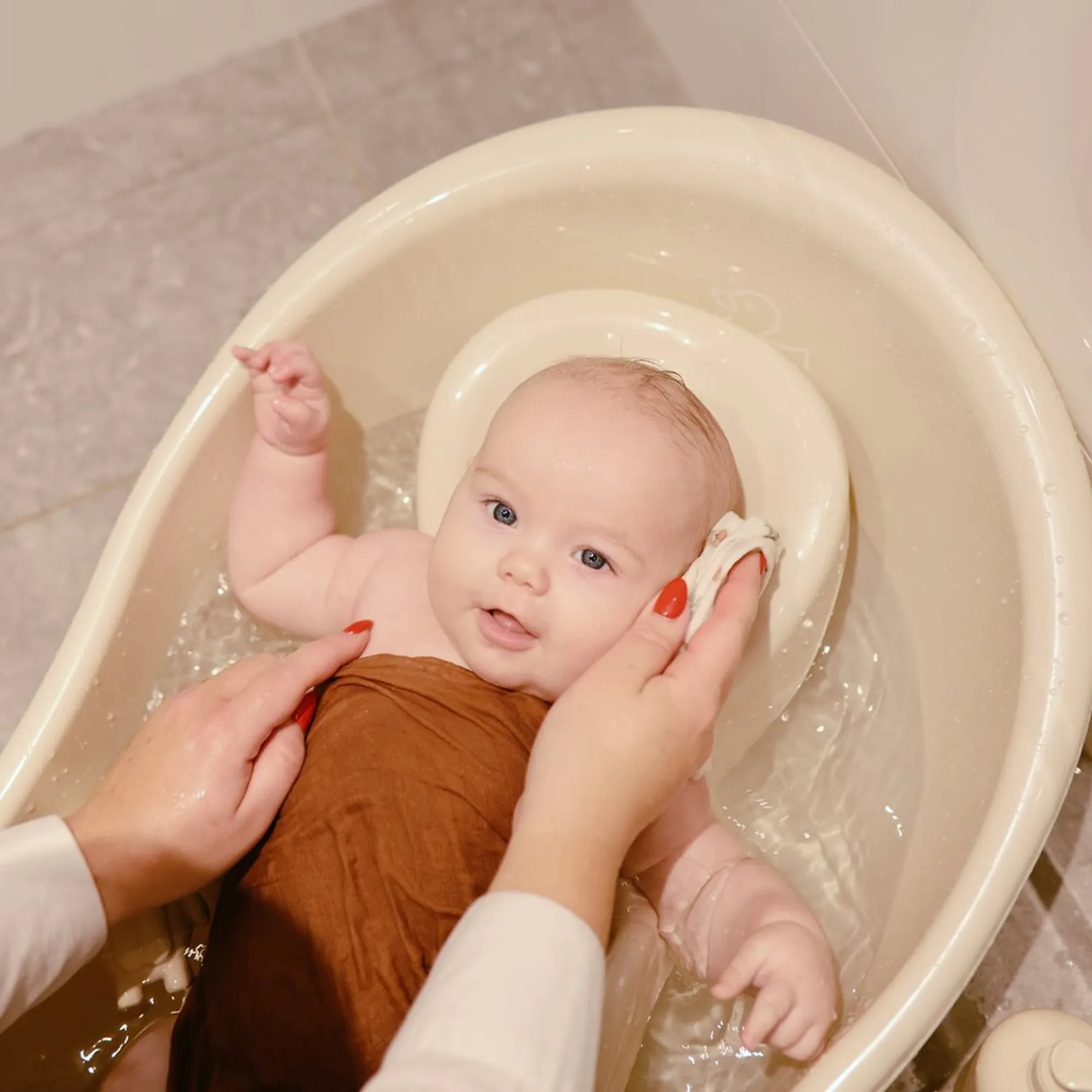 Museline din bumbac organic, set de 5 bucăți, 28 x 28 cm - 5