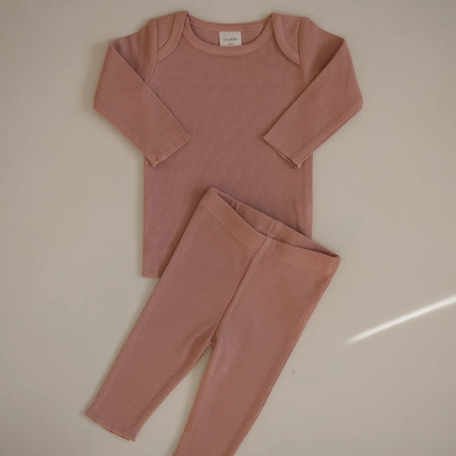 Bluză cu mâneci lungi și pantaloni, set 2 piese - 2