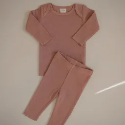 Bluză cu mâneci lungi și pantaloni, set 2 piese - 2