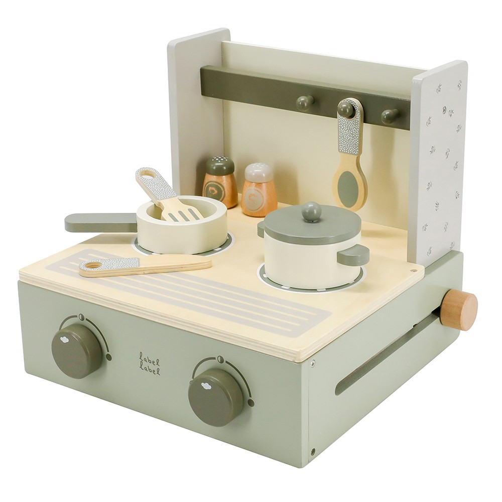 Product Image for Jucărie din lemn, Aragaz pliabil, olive green