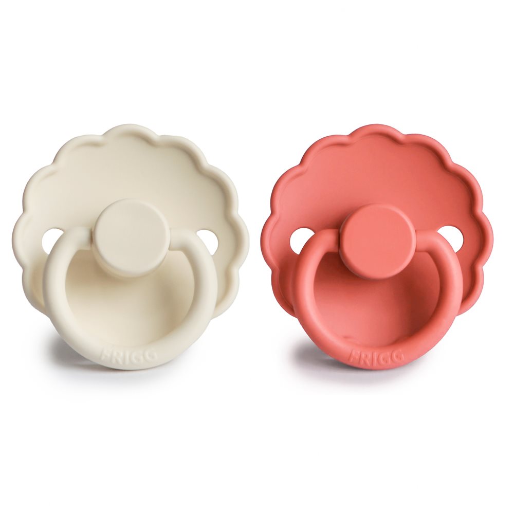Product Image for Suzete din silicon Daisy, set de 2 bucăți, cream/poppy