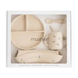 Set de masă din silicon, cu bavetă, 4 piese - 1