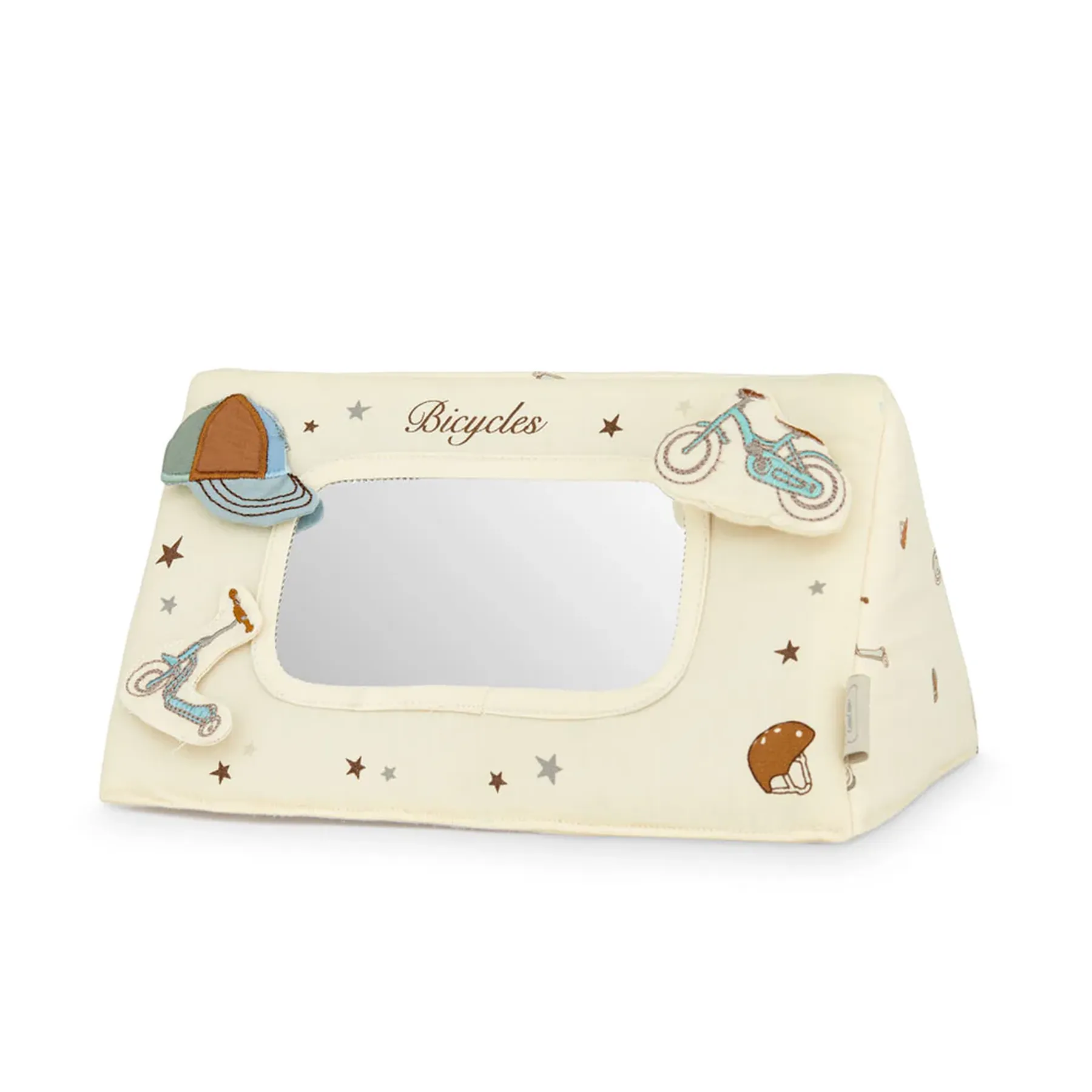 Baby！ Jucărie senzorială cu oglindă, Tummy Time Bicycles - Adinish.com