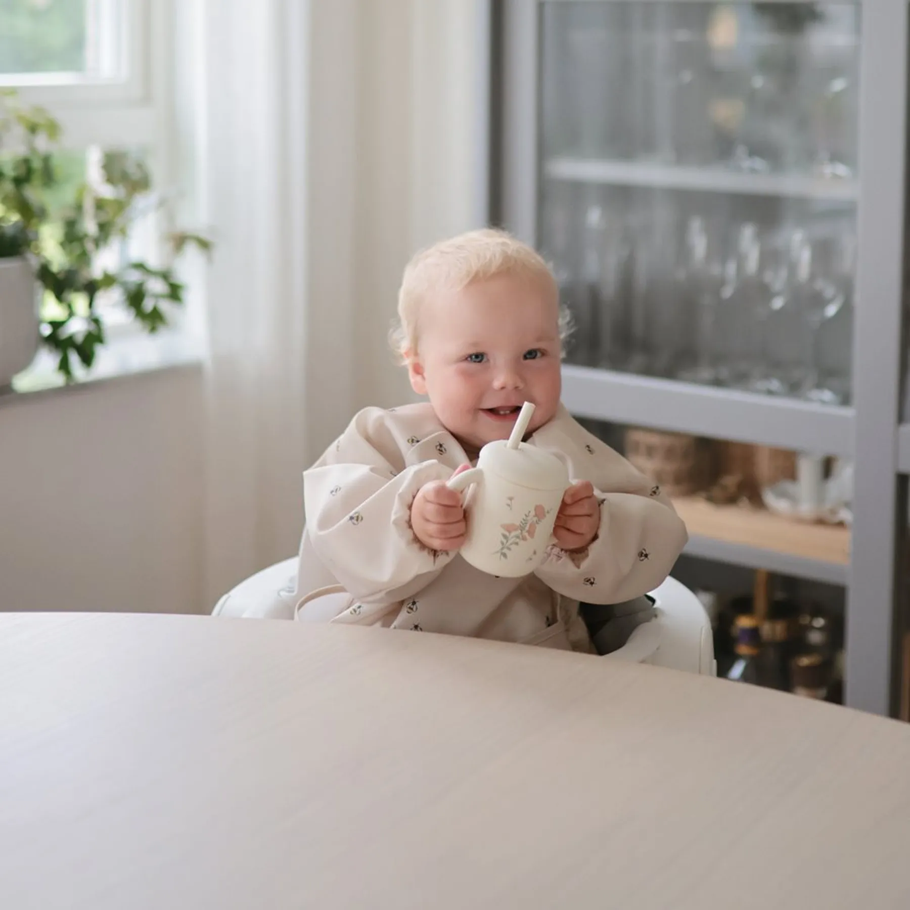 Szilikon gyakorló pohár + szívószál - 2