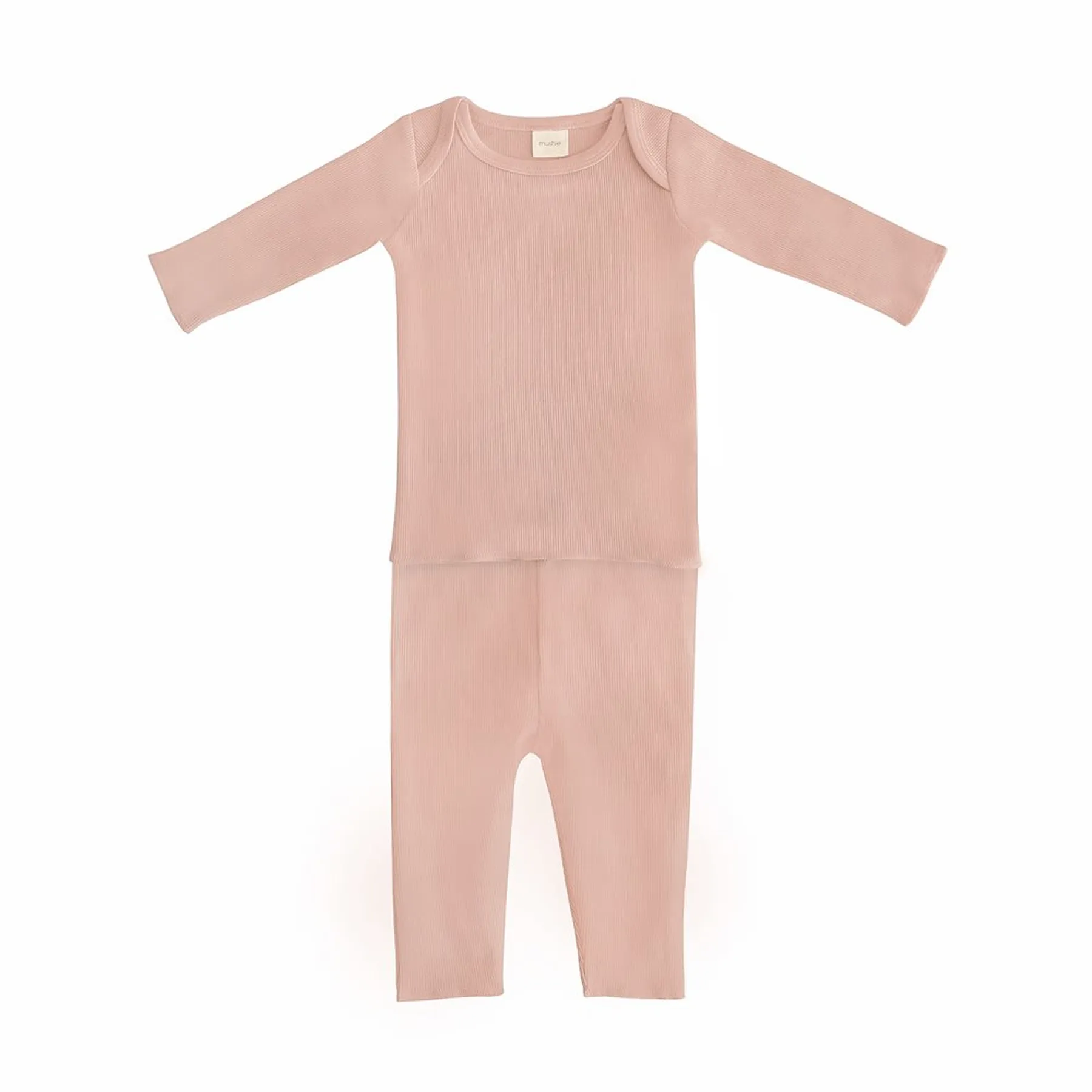 Bluză cu mâneci lungi și pantaloni, set 2 piese - 1