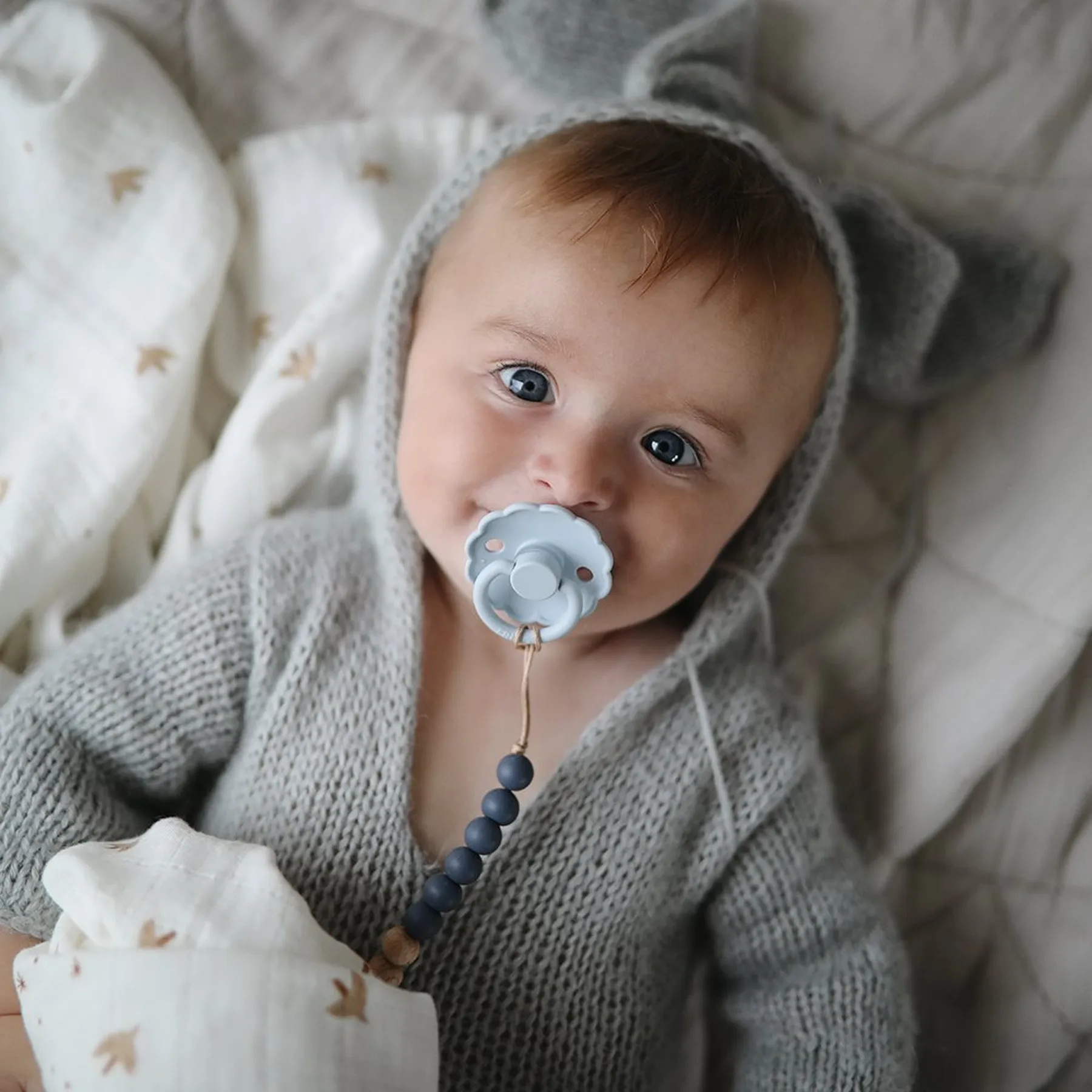 Suzetă din cauciuc natural Daisy - 3