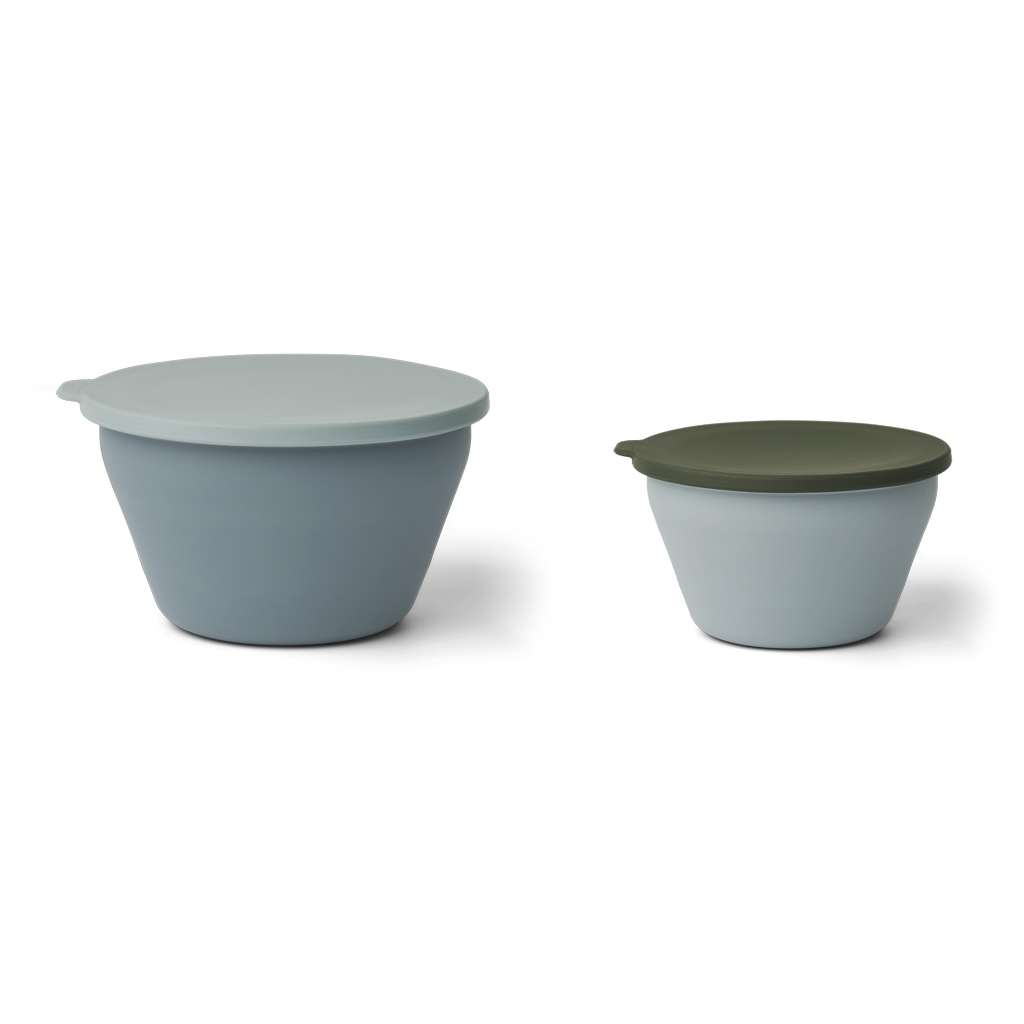 Product Image for Boluri pliabile din silicon, set de 2 bucăți, blue multi mix