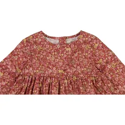 Rochie din bumbac organic, cu mâneci lungi - 3