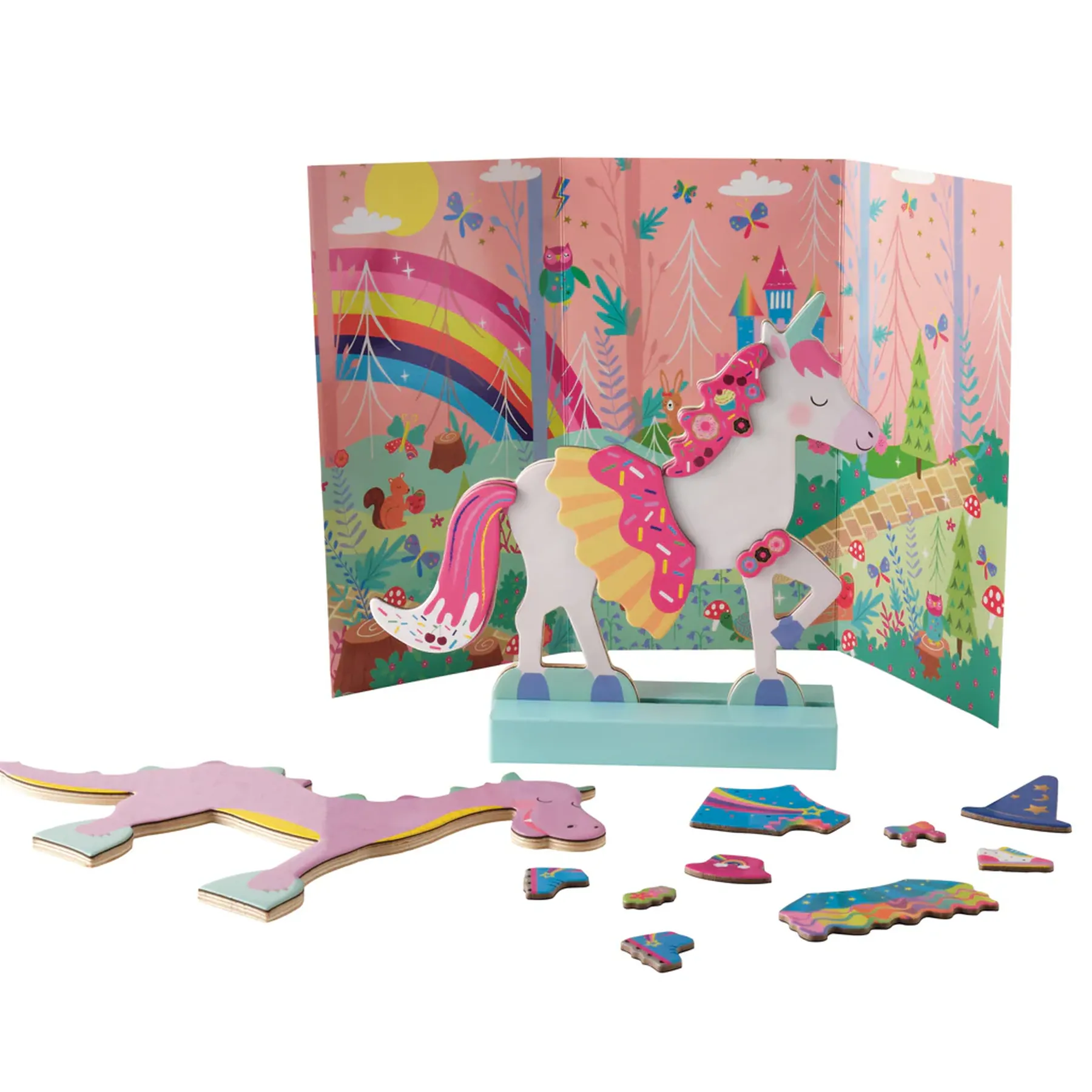 Animale magnetice din lemn, Dress Up - 2