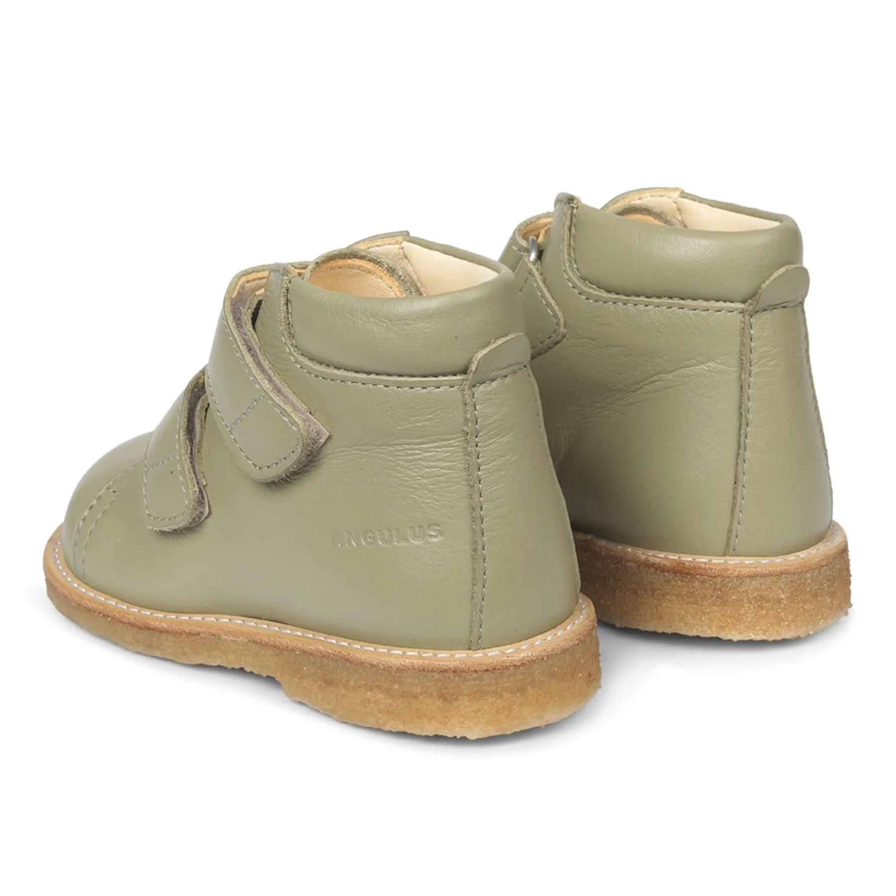 Ghete din piele naturală, cu velcro - 2