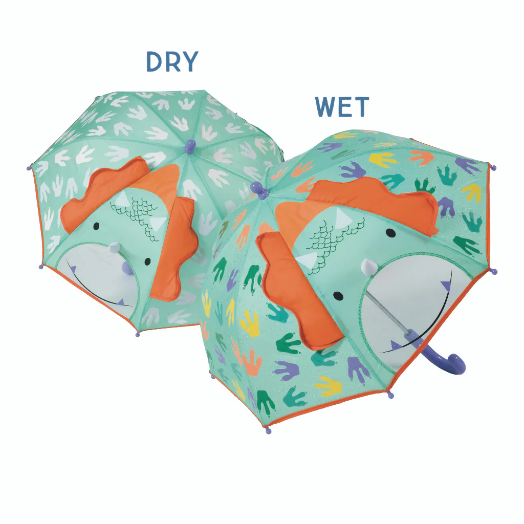 Product Image for Umbrelă pentru copii, 3D, cu culori schimbătoare, dinosaur