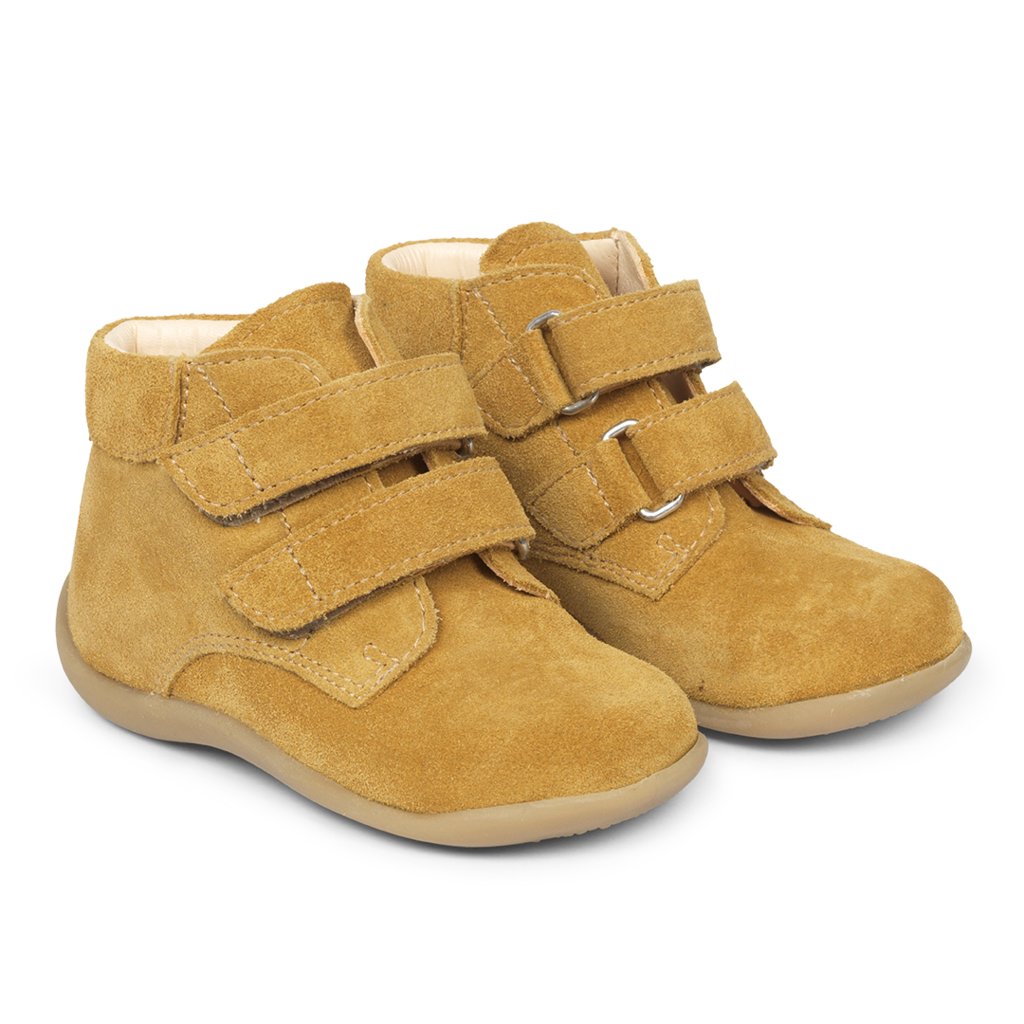 Product Image for Ghete din piele naturală, cu velcro, yellow