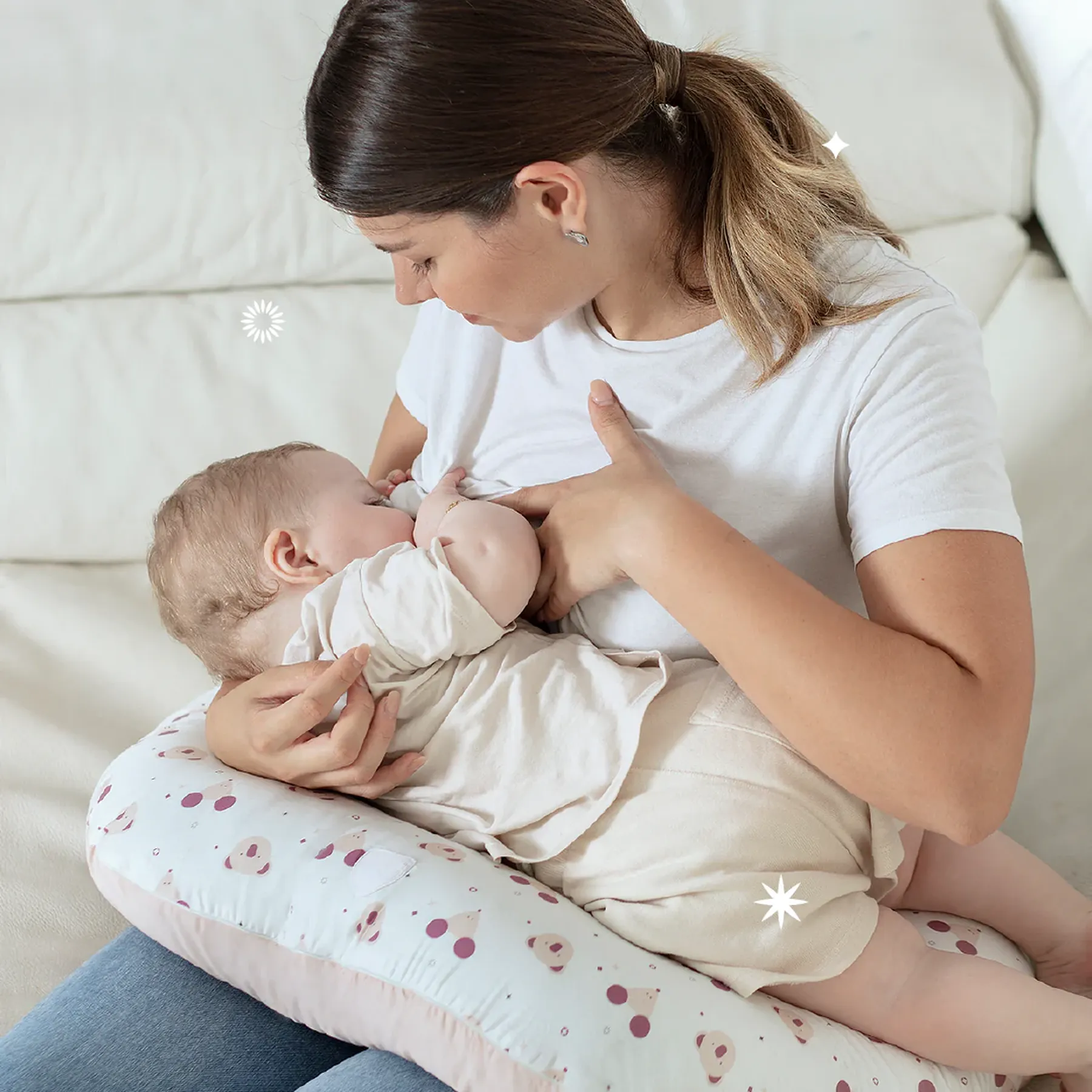 Pernă pentru alăptat, Hug baby - 2