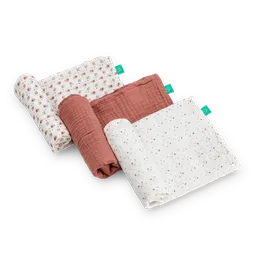 3 db-os baba muszlin kendő szett, 80 x 80 cm - 1