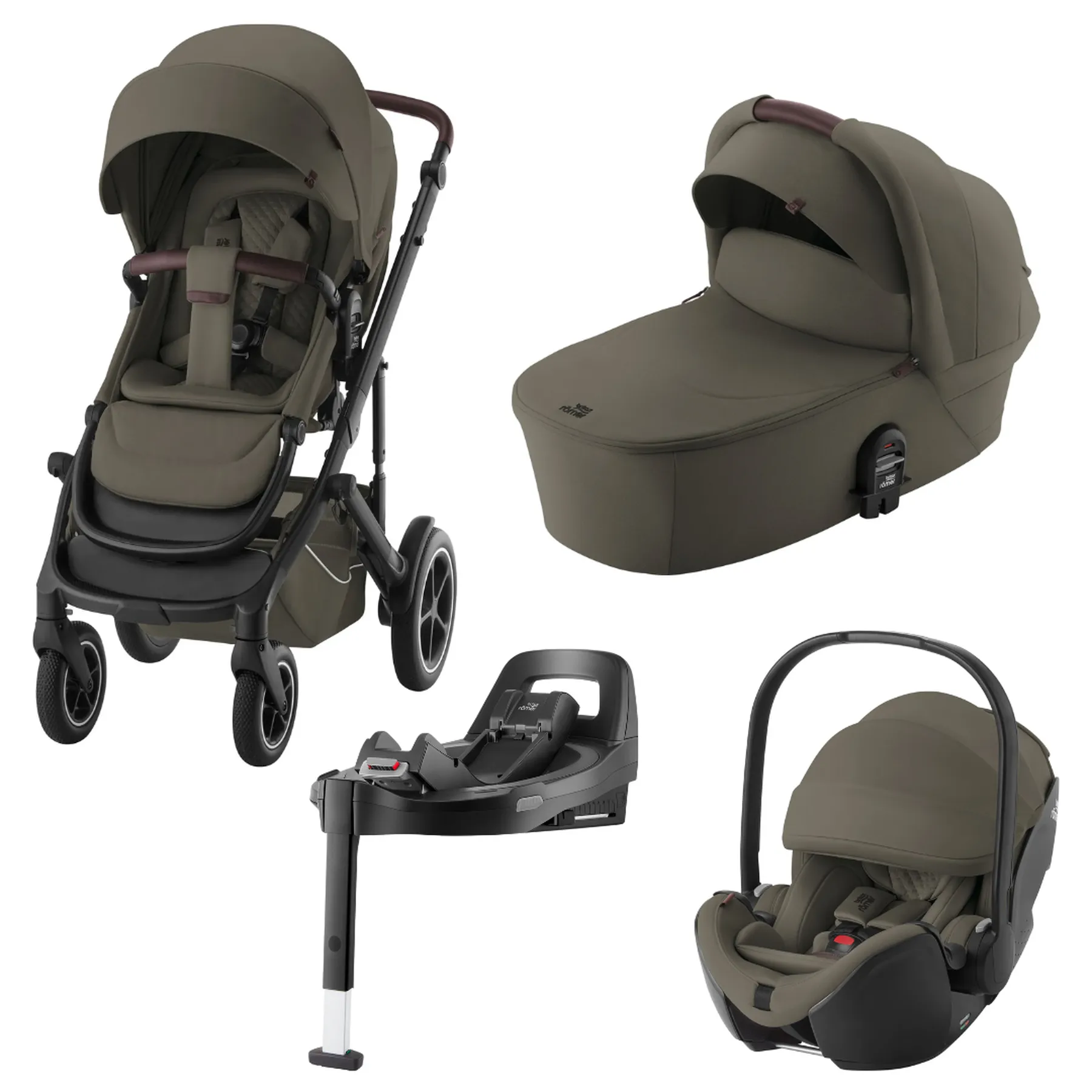 Pachet cărucior pentru copii, 4 în 1, Britax Römer, Smile 5Z, Urban Olive - 1