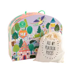 Cutie portabilă cu figurine din lemn, Playbox - 2