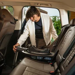 Bază ISOFIX pentru scaun auto tip scoică pentru copii Nuna, 0-4 ani, 40-105 cm, 19 kg, curv - 6