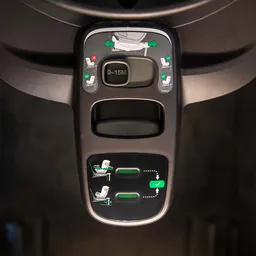 Bază ISOFIX pentru scaun auto tip scoică pentru copii Nuna, 0-4 ani, 40-105 cm, 19 kg, curv - 5