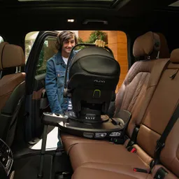 Bază ISOFIX pentru scaun auto tip scoică pentru copii Nuna, 0-4 ani, 40-105 cm, 19 kg, curv - 9