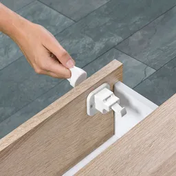 Încuietoare adezivă magnetică pentru sertare și dulapuri, set 2 bucăți - 2