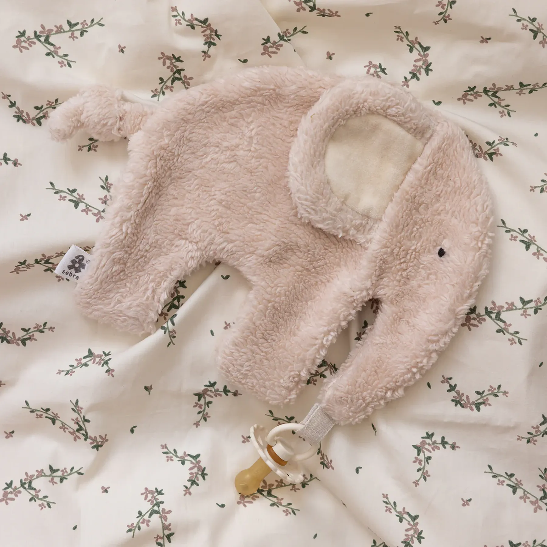 Jucărie păturică din bumbac organic, cu suport de suzetă, Fanto - 2