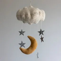 Baby mobile, Moon & Stars - 2